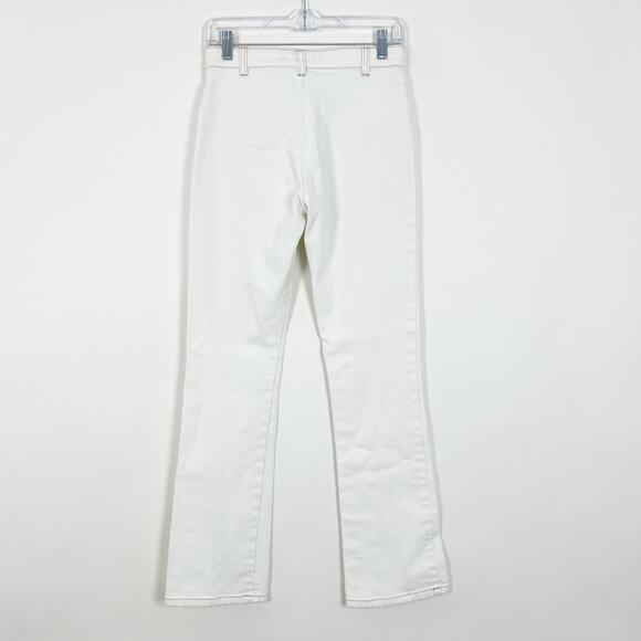 Y2K Bebe Low Rise Bootcut Jeans White Size 27 - Picture 2 of 3
